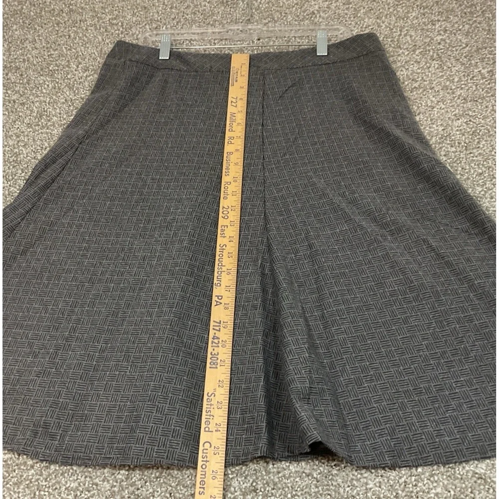 Vtg Sz 14 Susan Bristol Mini Swing Skirt Career Crosshatch geometric basketweave